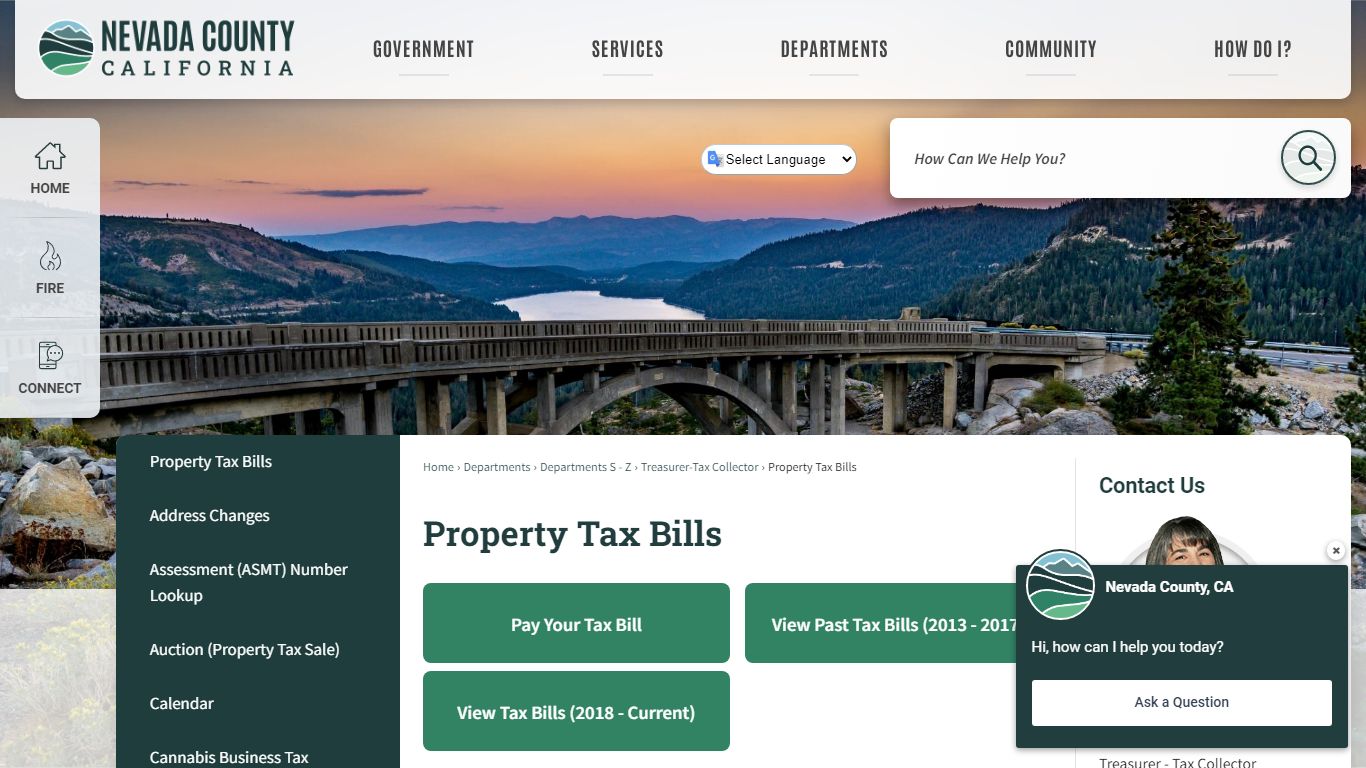 Property Tax Bills | Nevada County, CA